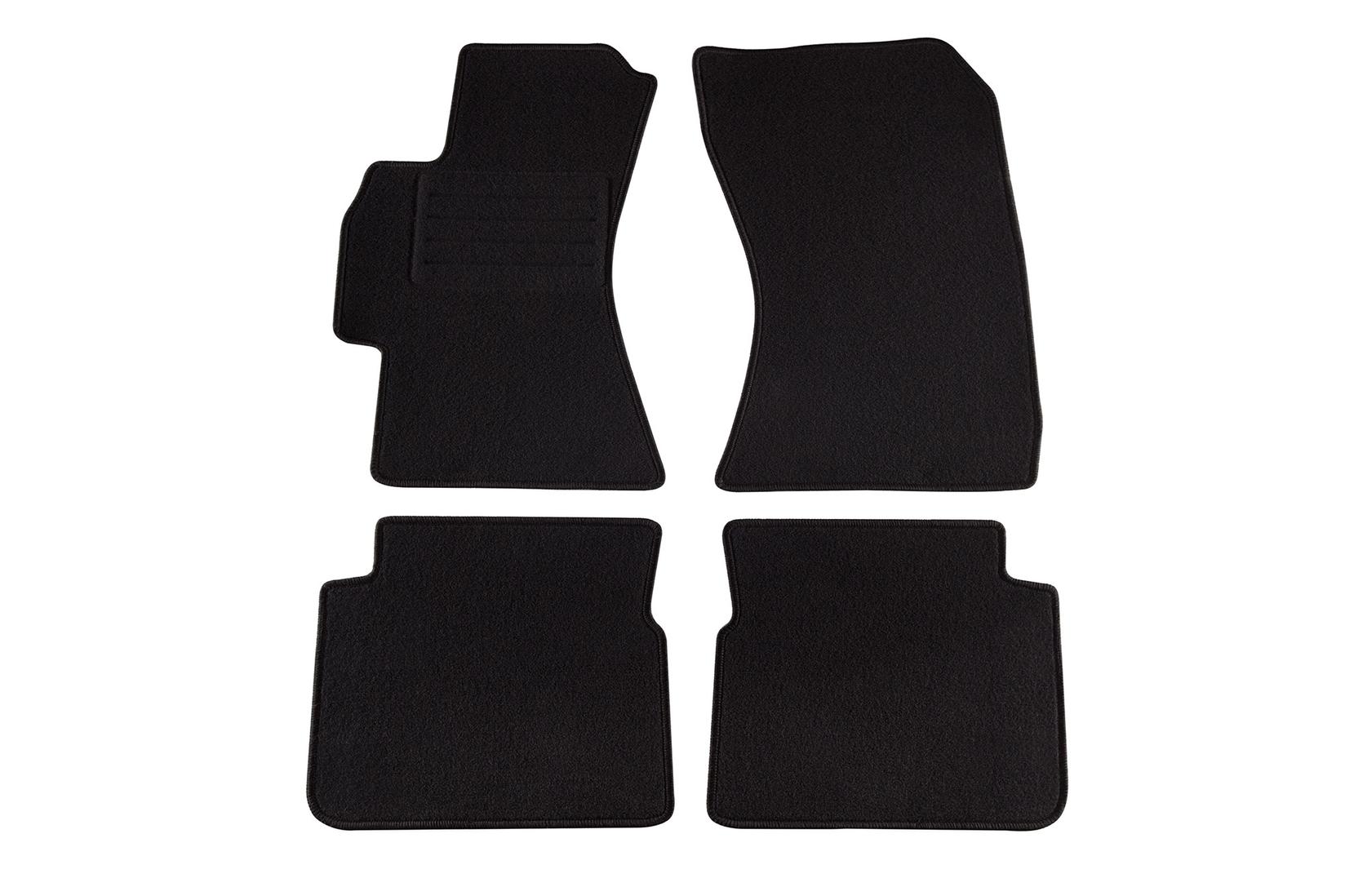 PETEX Платнени патосници за Subaru Impreza 09/2007-02/2013/Forester 03/2008-02/2013 4 делови црни (KL01) Rex материјал