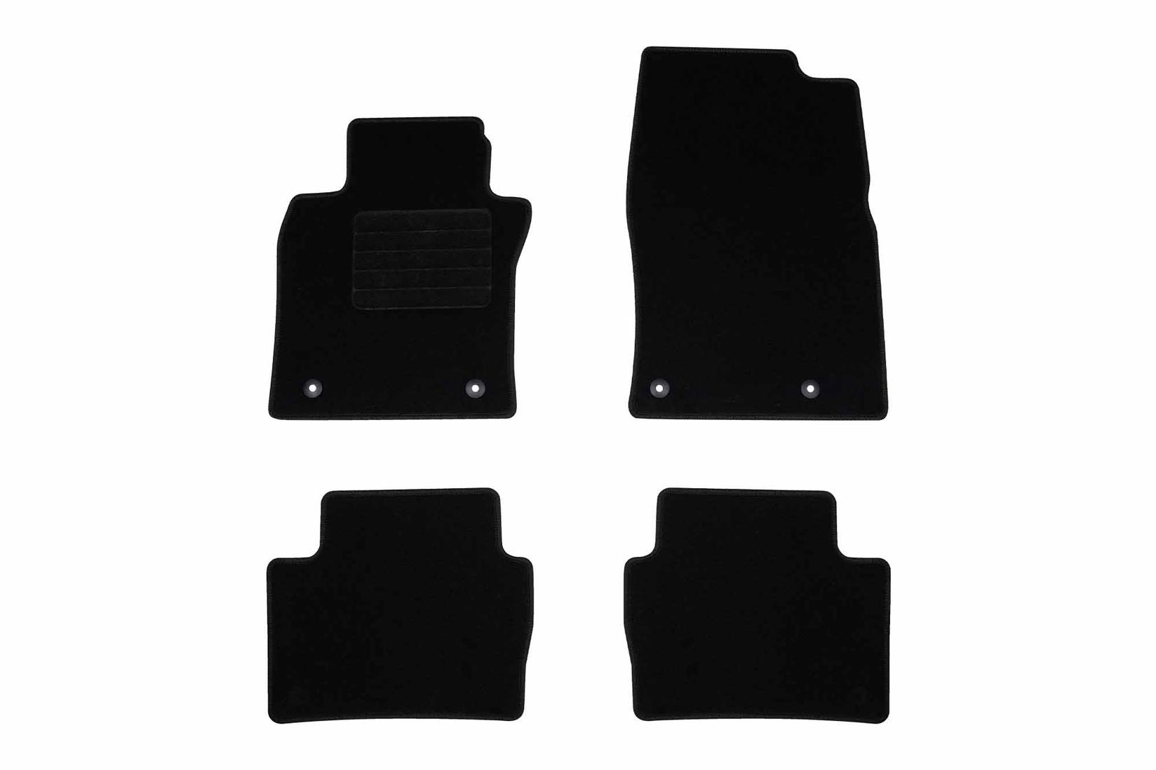 RIGUM Платнени патосници за Mazda 3 по 2019 г., 4 дела, црни