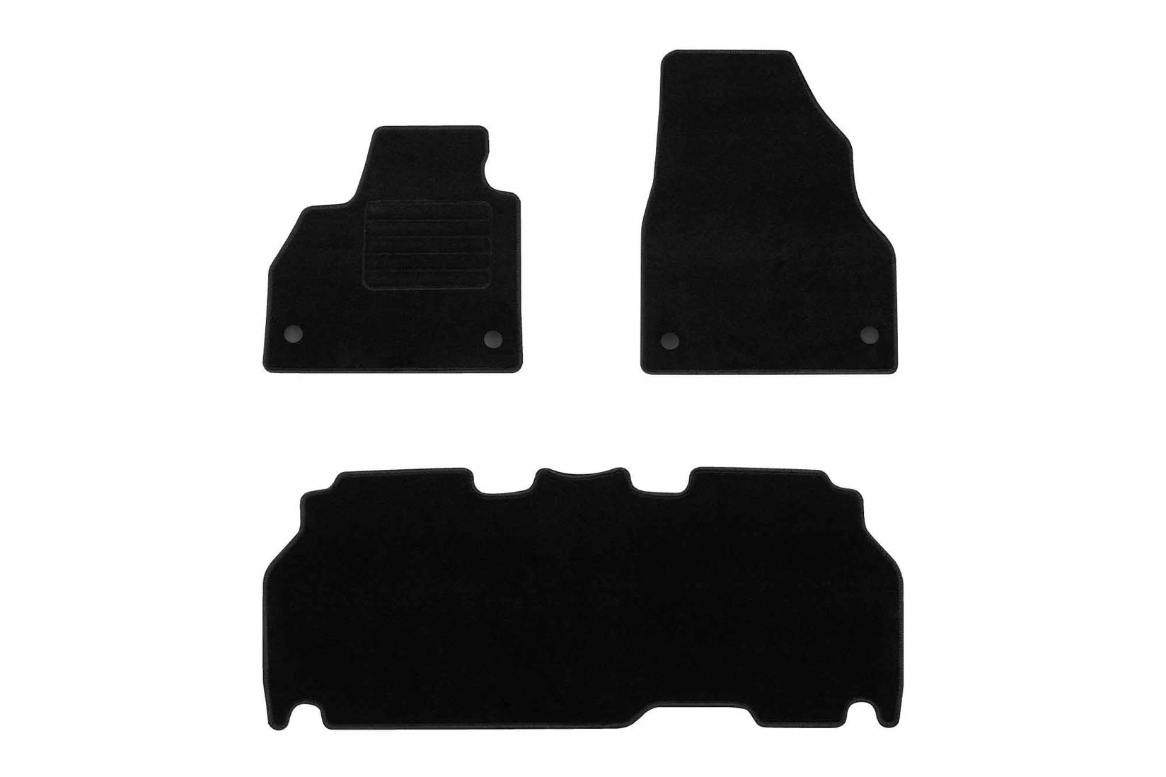 RIGUM Платнени патосници за Mercedes Citan W415 2012-2020 5m, 4 дела, црни