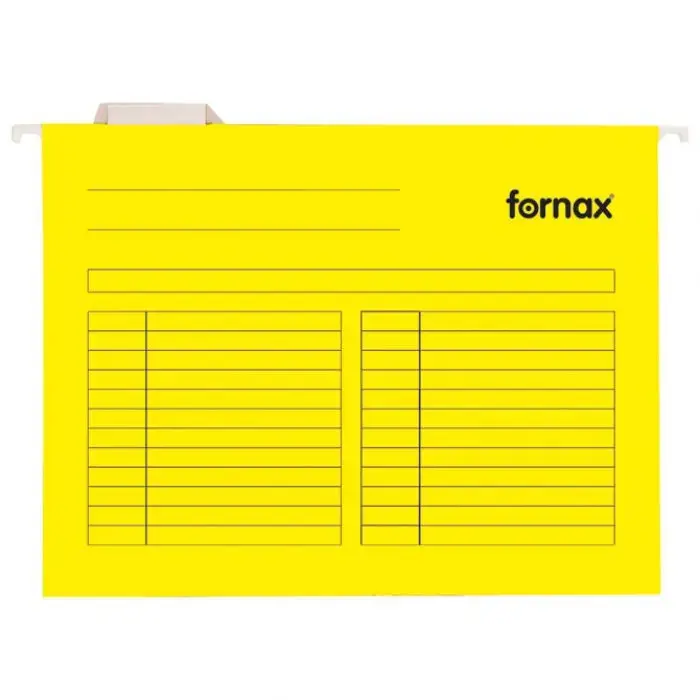 Fornax Висечка папка - Неон жолта боја