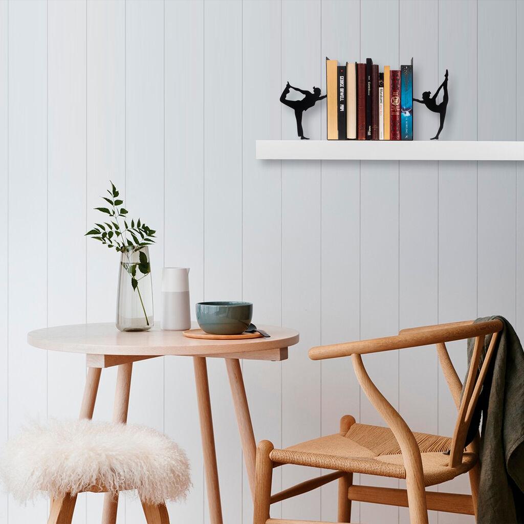 Држач за книги Aberto Design 8, 34x14x22 см, црн