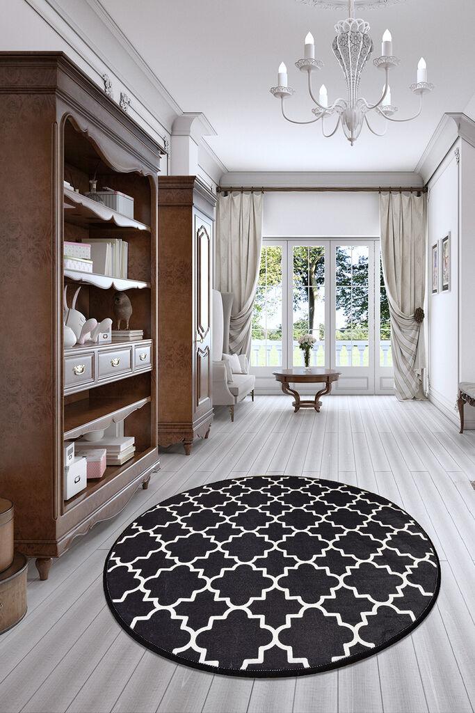 Чаша за тепих Conceptum Hypnose, O140cm, црна