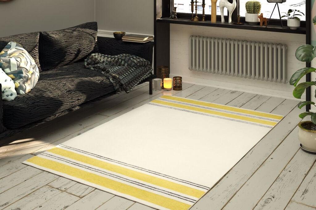 Conceptum Hypnose Carpet Funk Chenille 13, 75x230cm, жолта