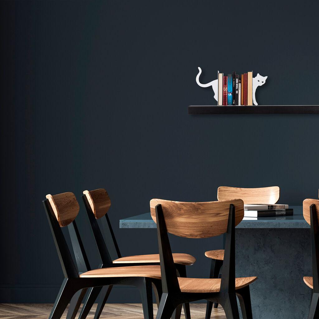 Држач за книги Aberto Design 5, 35x14x22 см, бел