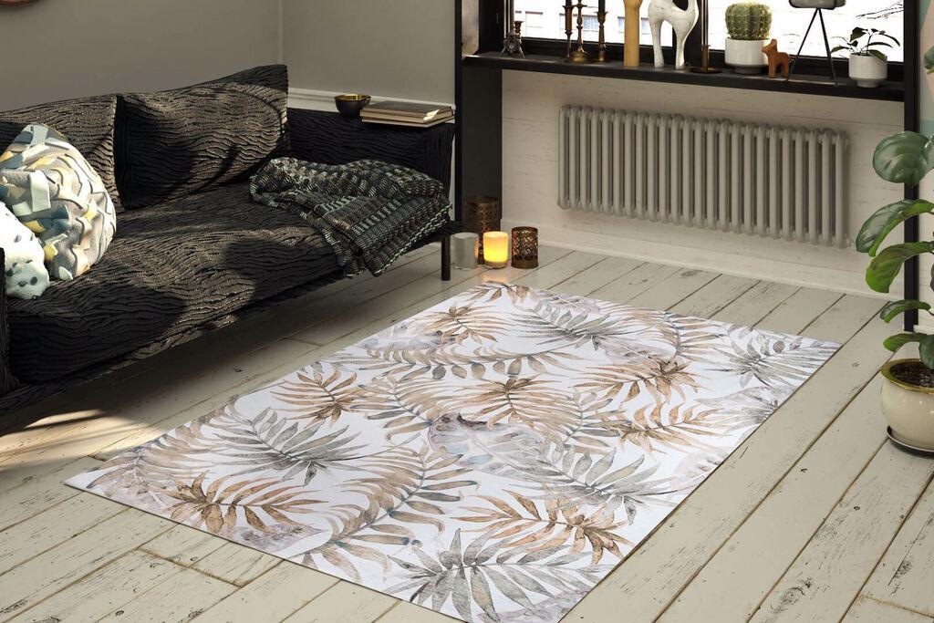Conceptum Hypnose Carpet Funk Chenille 126, 75x230cm, бело