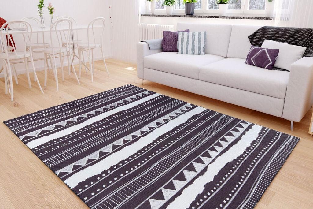 Conceptum Hypnose тепих Ada Gonul Chenille 292, 75x230cm, црна
