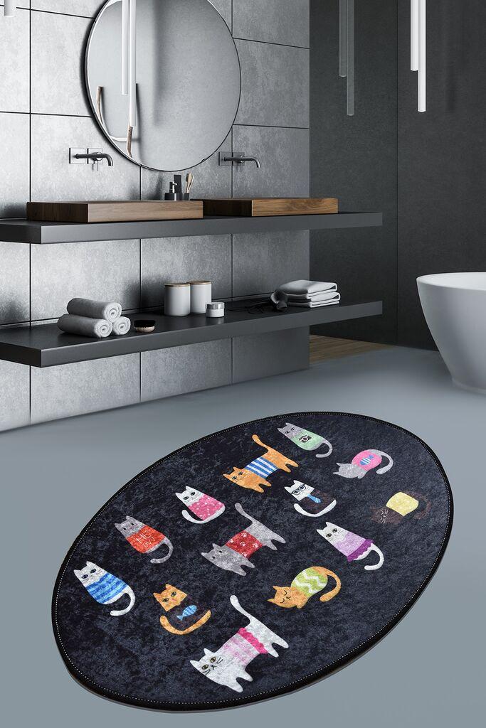 Тепих Conceptum Hypnose Црни мачки, 60x90 см, шарен