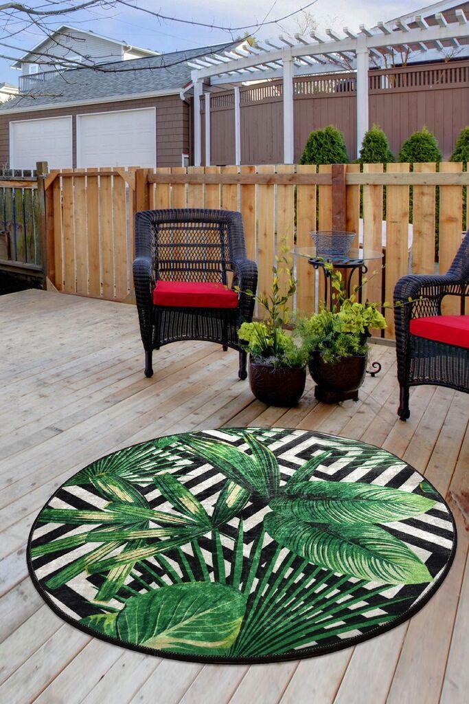 Conceptum Hypnose Carpet Tropic, O100cm, зелен