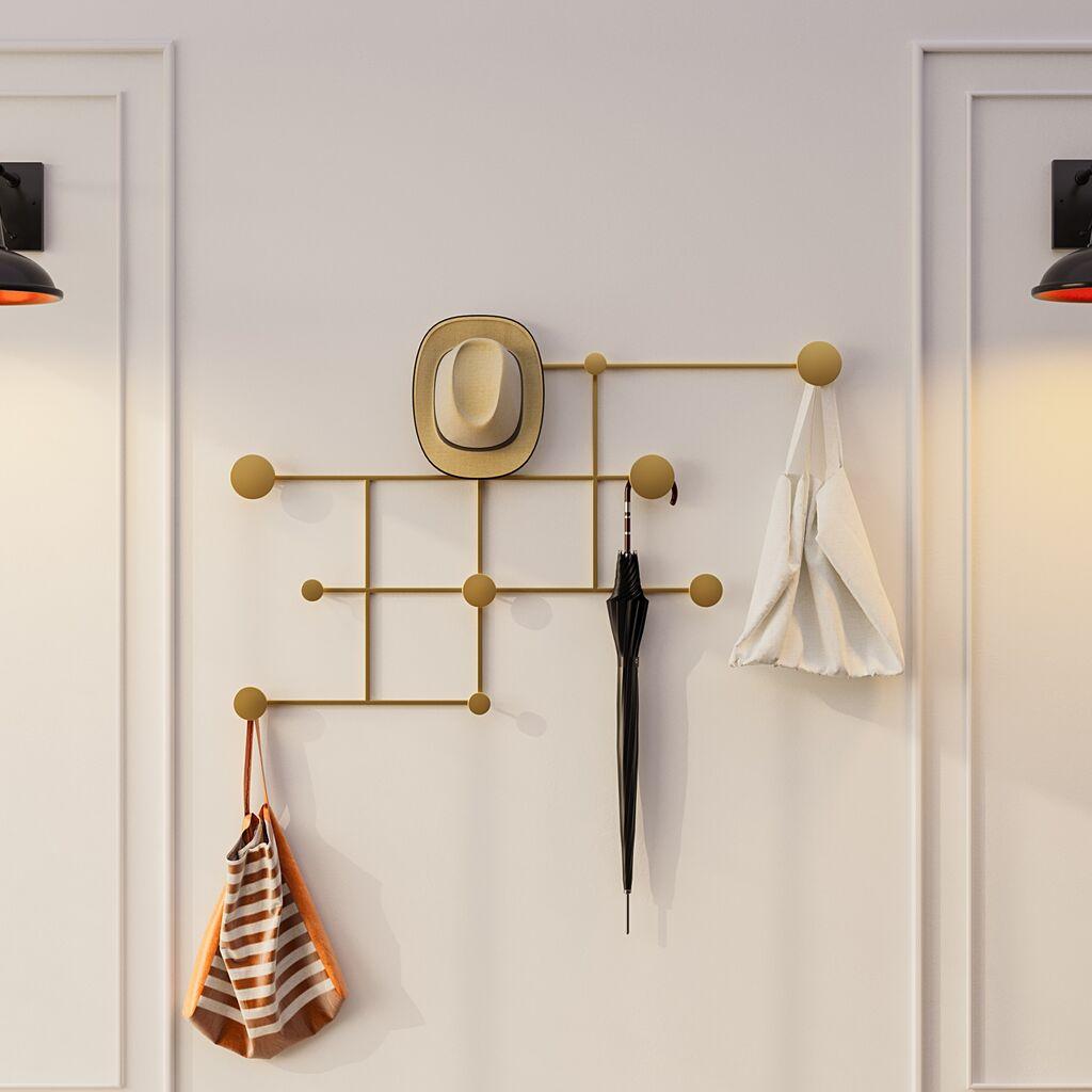 Wallity Dzидна закачалка Фатара, 112x64x10cm, црна