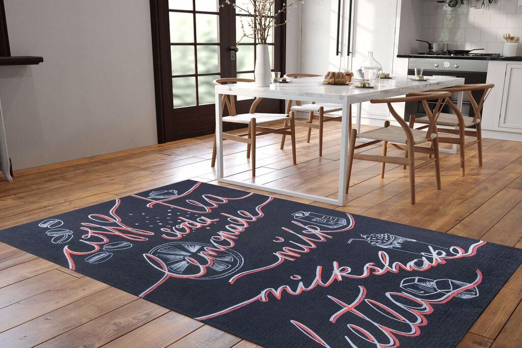 Conceptum Hypnose тепих Ada Gonul Chenille 295, 75x230cm, црна