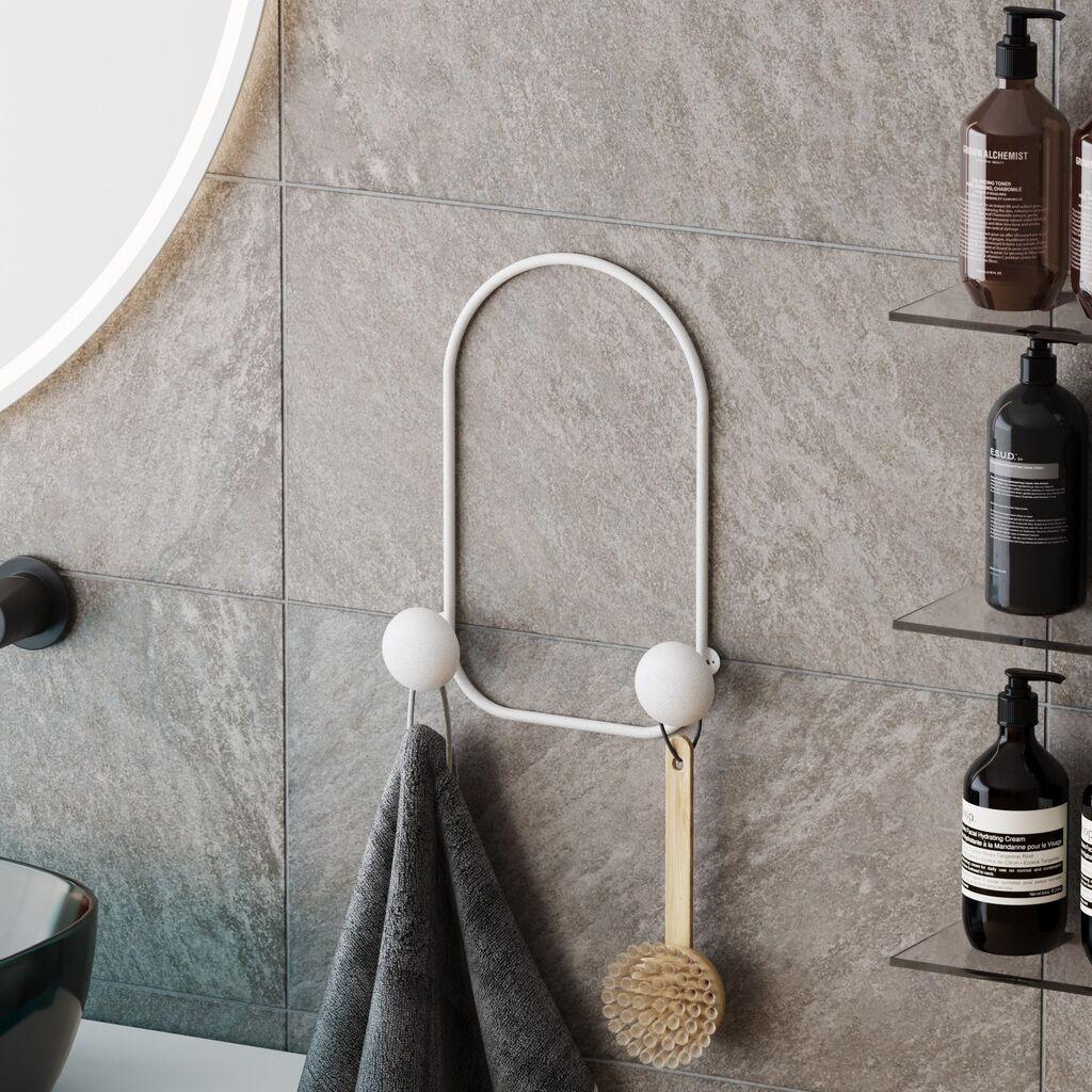 Wallity закачалка за dzид Жаба, 2 куки, црна