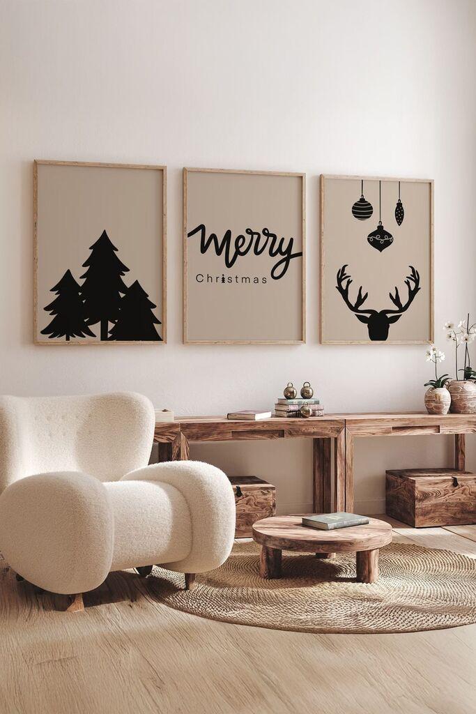 Врамена слика Wallity Nwyearmdl11, 33x48 см, 3 дела