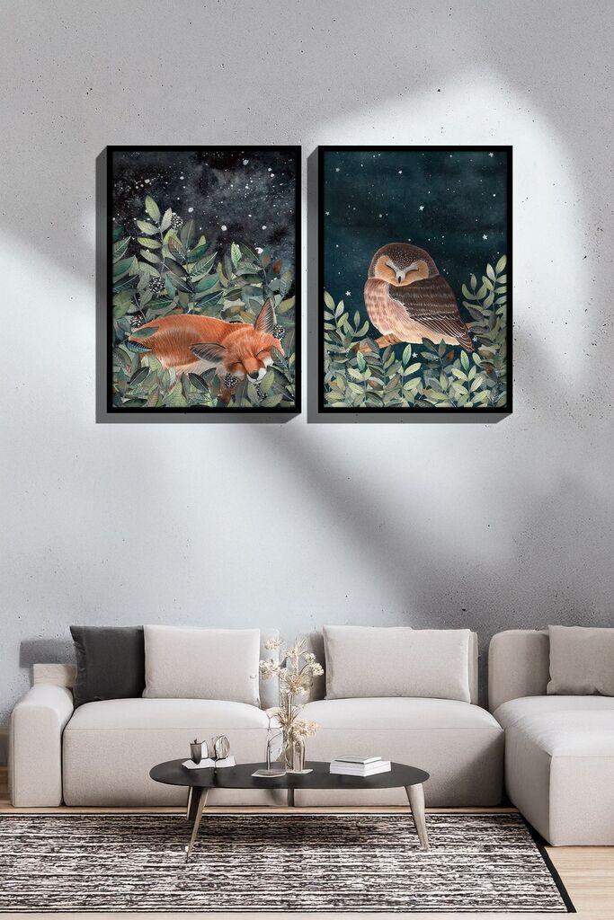 Wallity врамена слика Ersy2Limodel33, 33x48 см, 2 дела
