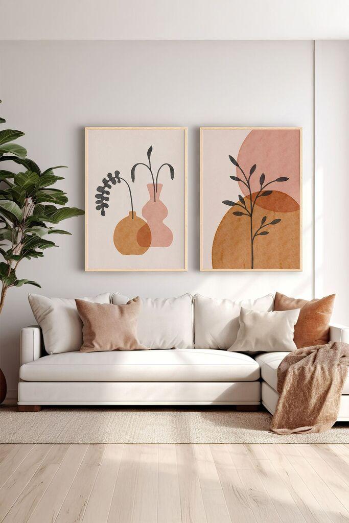 Wallity врамена слика Ersy2Limodel38, 33x48 см, 2 дела