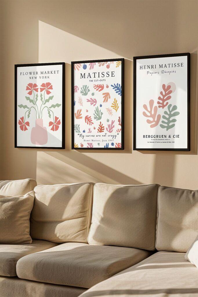 Слика во рамка Wallity Artvmodel27, 33x48 см, 3 дела