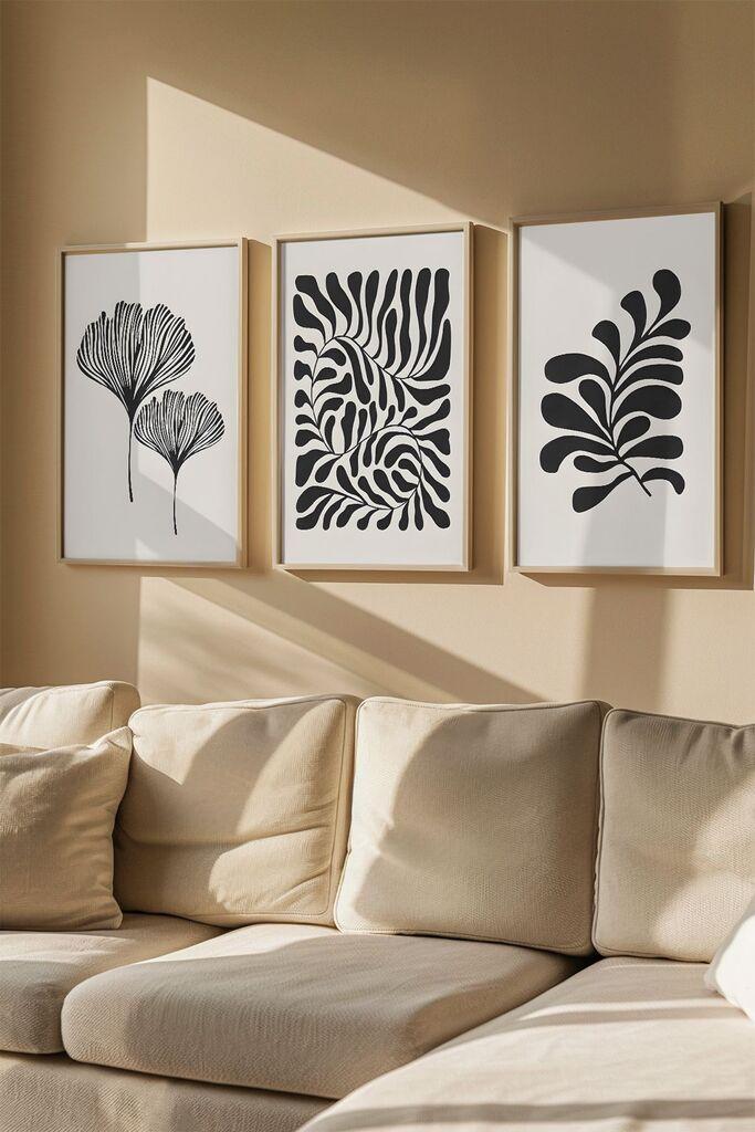 Слика во рамка Wallity Artvmodel31, 33x48 см, 3 дела