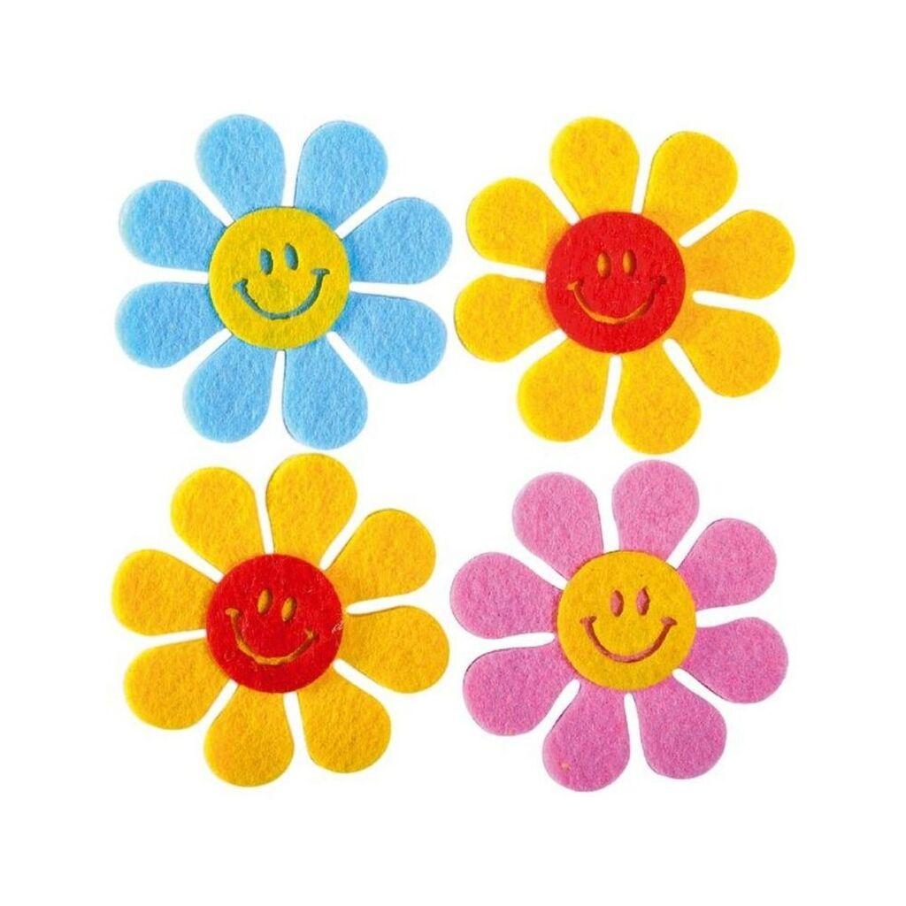 Детски цвеќиња, 4 парчиња, шарени