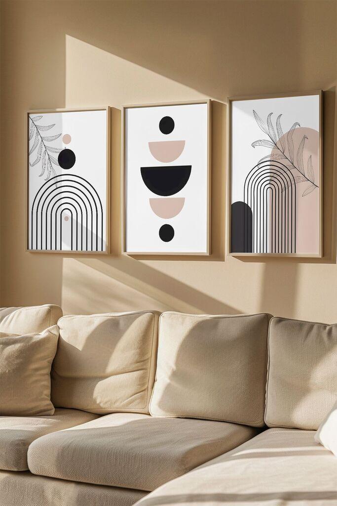 Слика во рамка Wallity Artvmodel42, 33x48 см, 3 дела