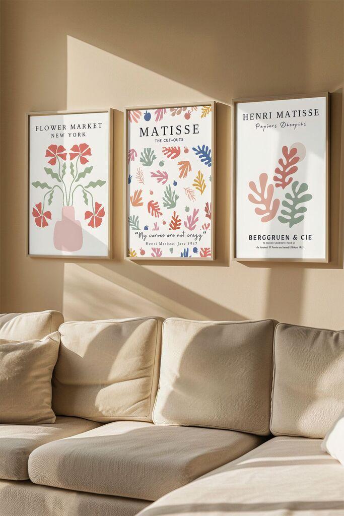 Слика во рамка Wallity Artvmodel27, 33x48 см, 3 дела