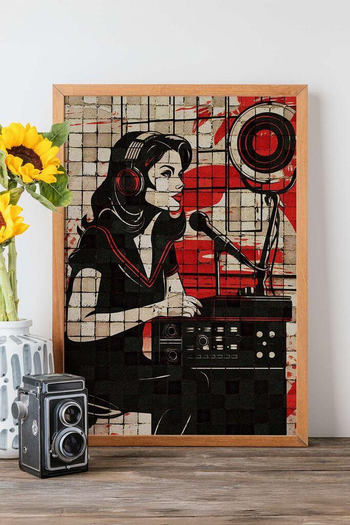 Слика во рамка Wallity Popmosaic23, 33x48 см