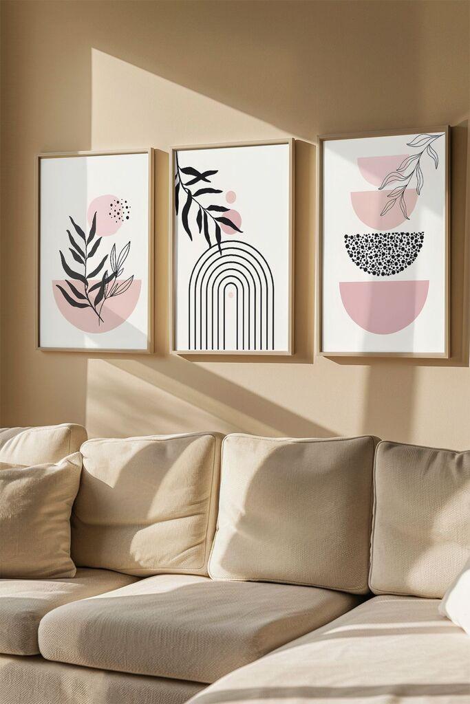 Слика во рамка Wallity Artvmodel2, 33x48 см, 3 дела