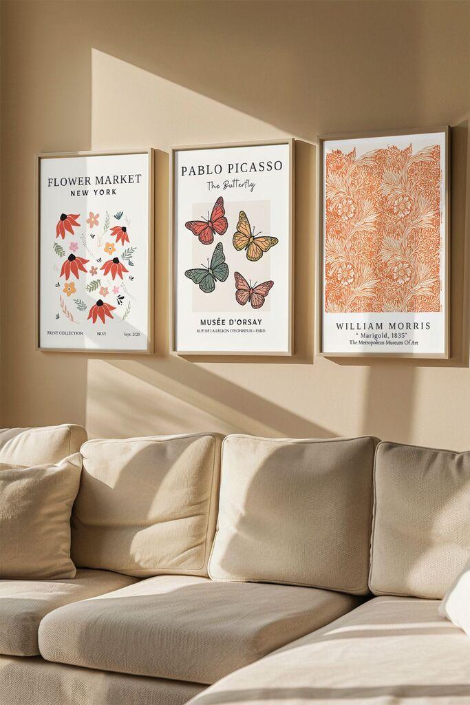 Слика во рамка Wallity Artvmodel20, 33x48 см, 3 дела