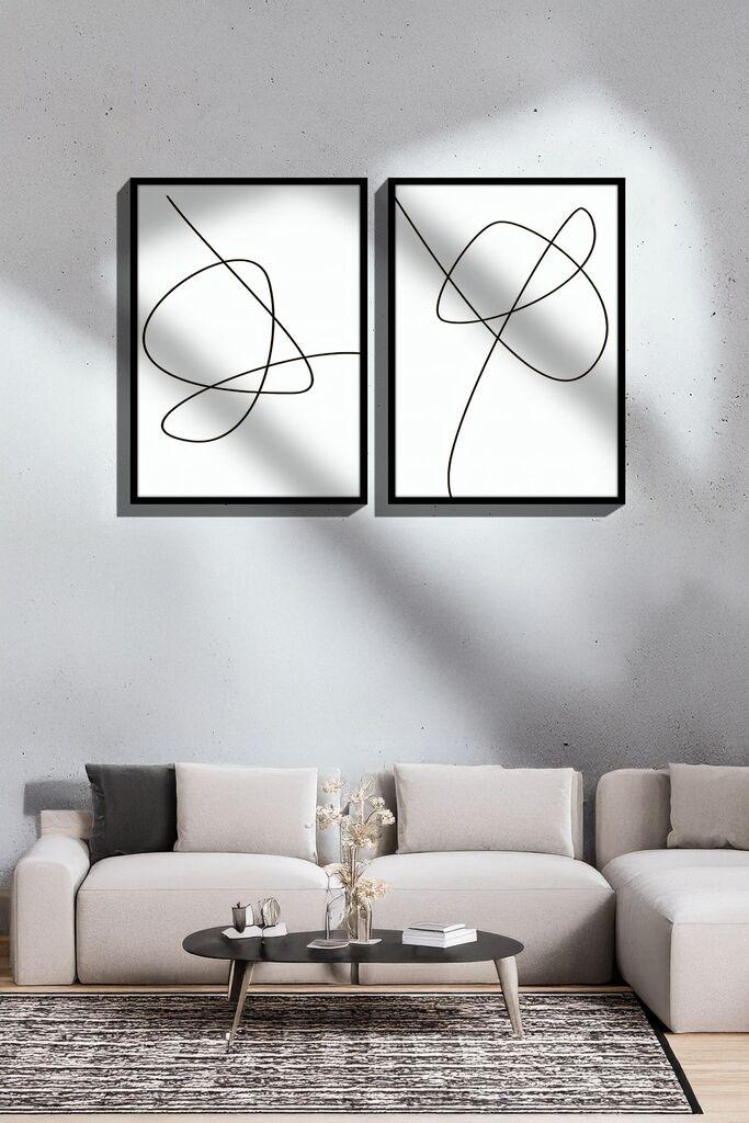 Врамена слика Wallity Ersy2Limodel6, 33x48 см, 2 дела