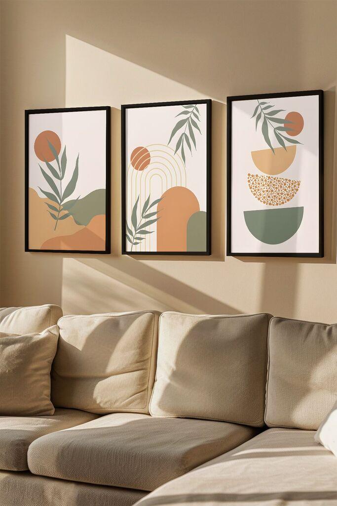 Слика во рамка Wallity Artvmodel21, 33x48 см, 3 дела