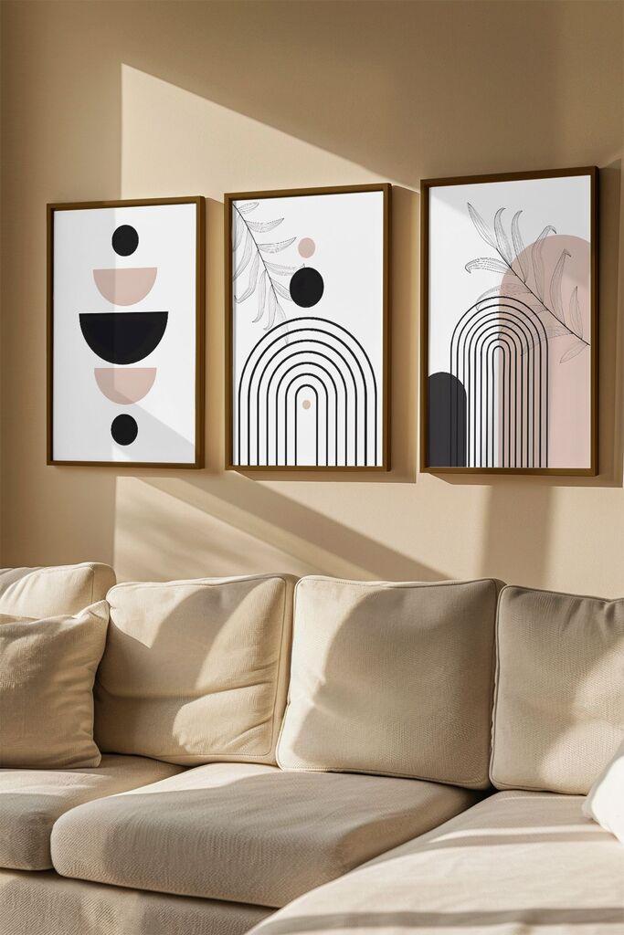 Слика во рамка Wallity Artvmodel12, 33x48 см, 3 дела