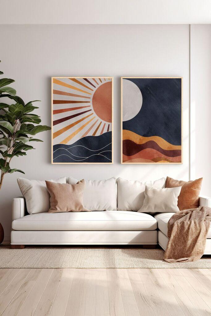 Wallity врамена слика Ersy2Limodel31, 33x48 см, 2 дела