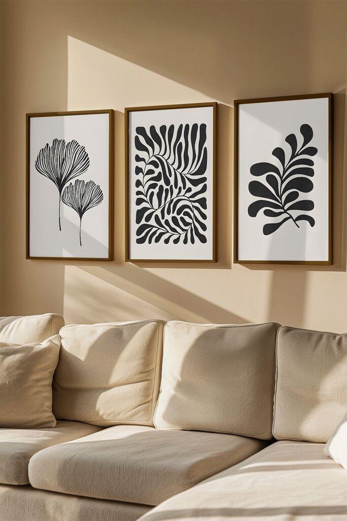 Слика во рамка Wallity Artvmodel31, 33x48 см, 3 дела