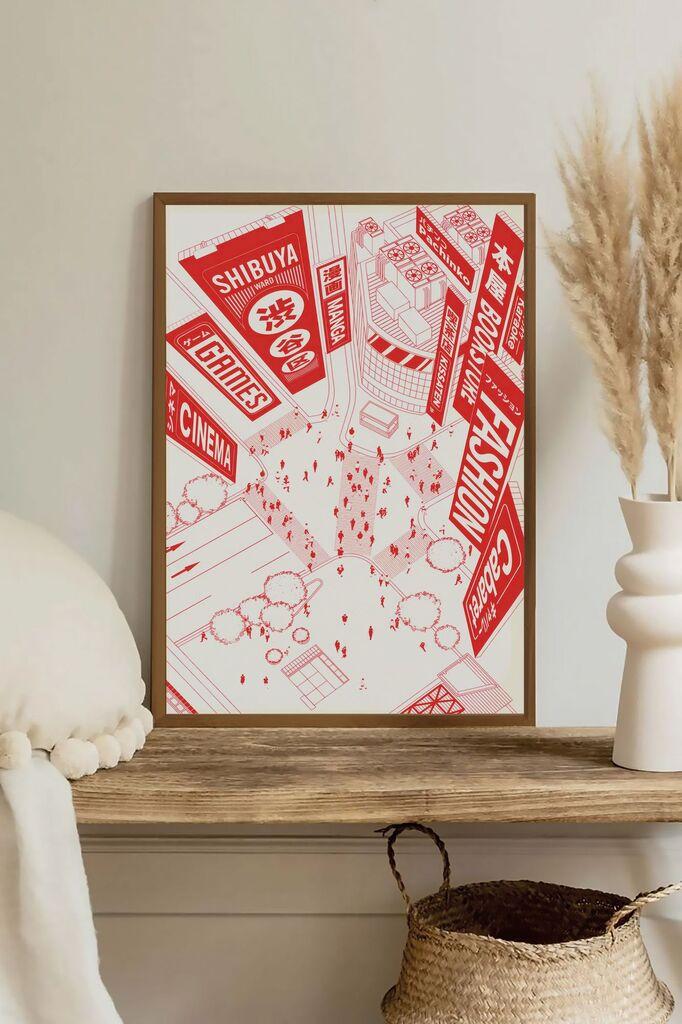 Врамена слика Wallity Lmnmdlkahve21, 33x48 см