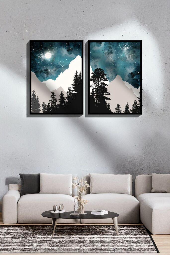 Wallity врамена слика Ersy2Limodel18, 33x48 см, 2 дела