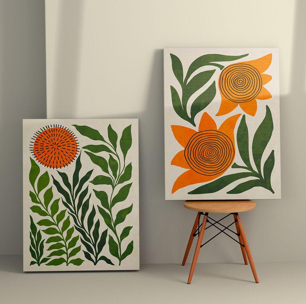 Слика Wallity 2KNV4367, 50x70 см, 2 дела