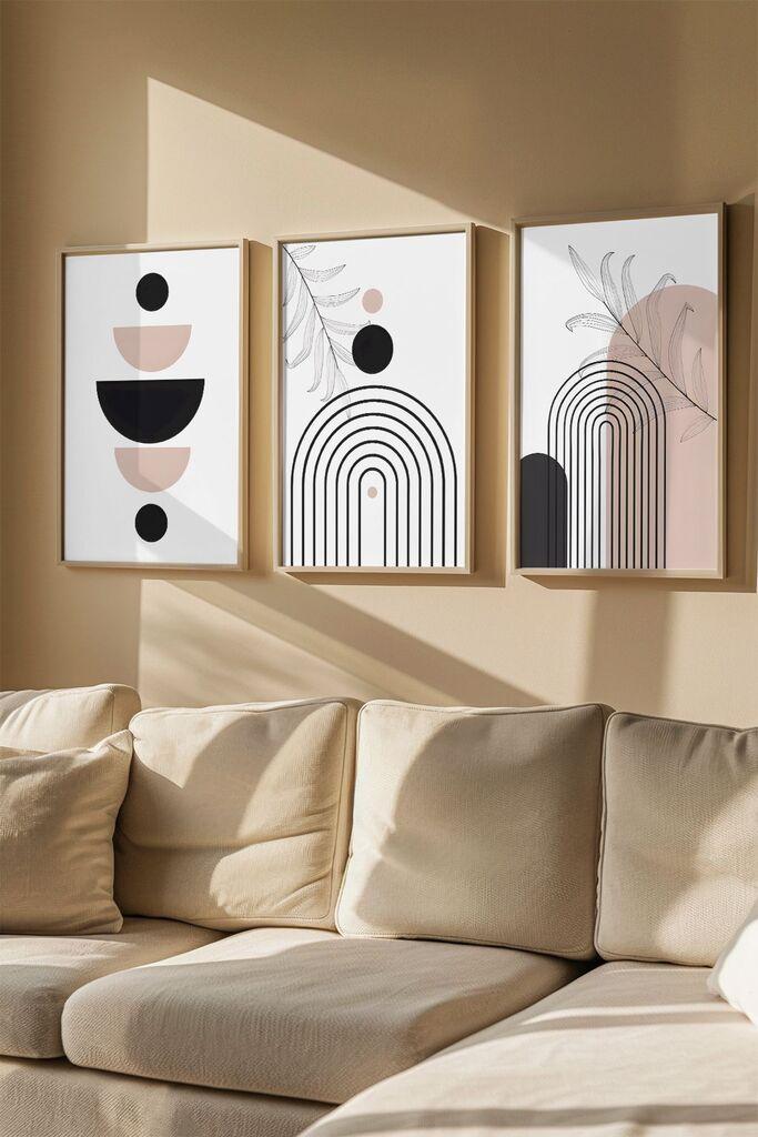 Слика во рамка Wallity Artvmodel12, 33x48 см, 3 дела