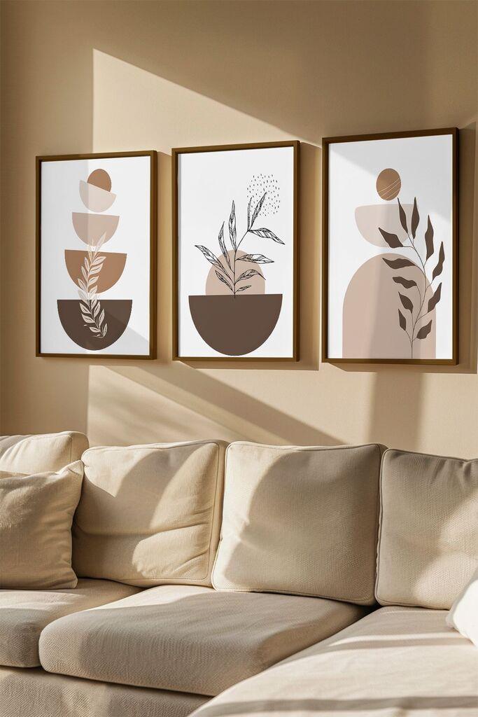 Слика во рамка Wallity Artvmodel4, 33x48 см, 3 дела