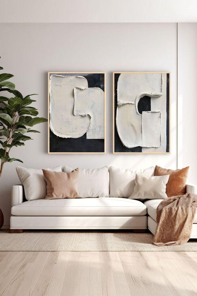 Wallity врамена слика Ersy2Limodel12, 33x48 см, 2 дела