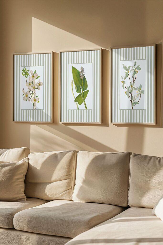Слика во рамка Wallity Artsmdf3Lu5, 33x48 см, 3 дела