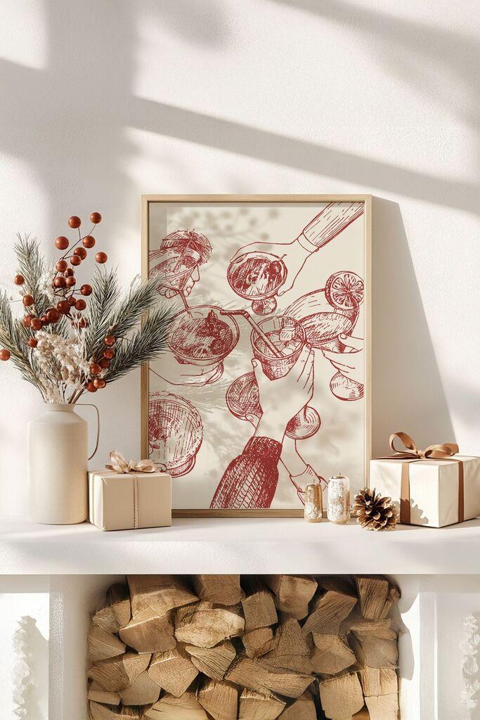 Врамена слика Wallity Nwyearsngmdl20, 33x48 см