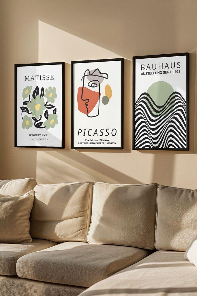 Слика во рамка Wallity Artvmodel13, 33x48 см, 3 дела