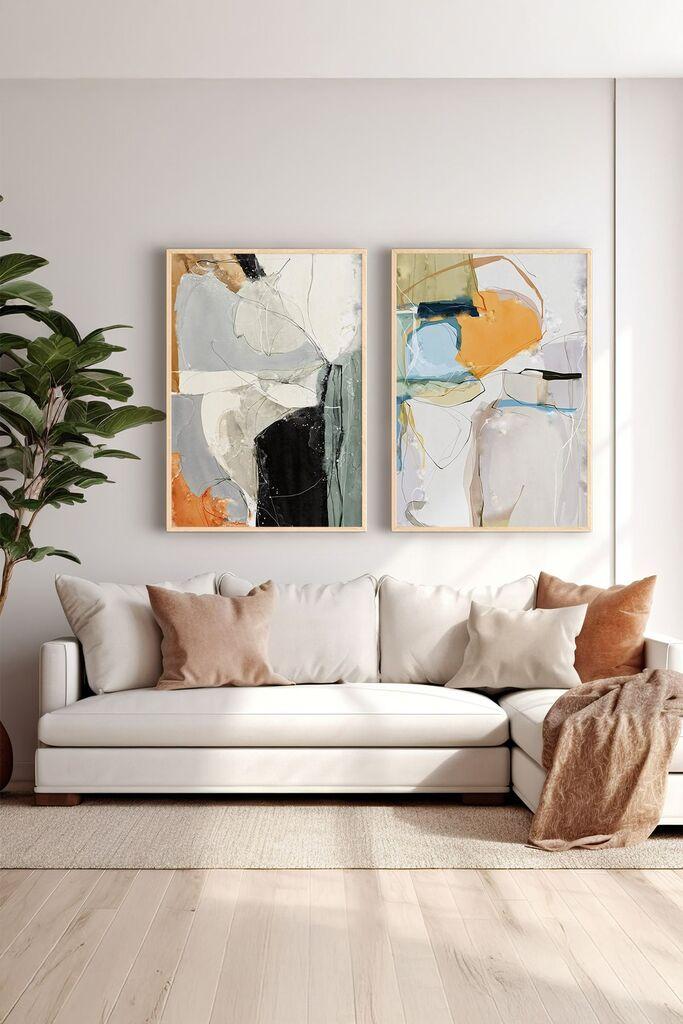 Wallity врамена слика Ersy2Limodel3, 33x48 см, 2 дела