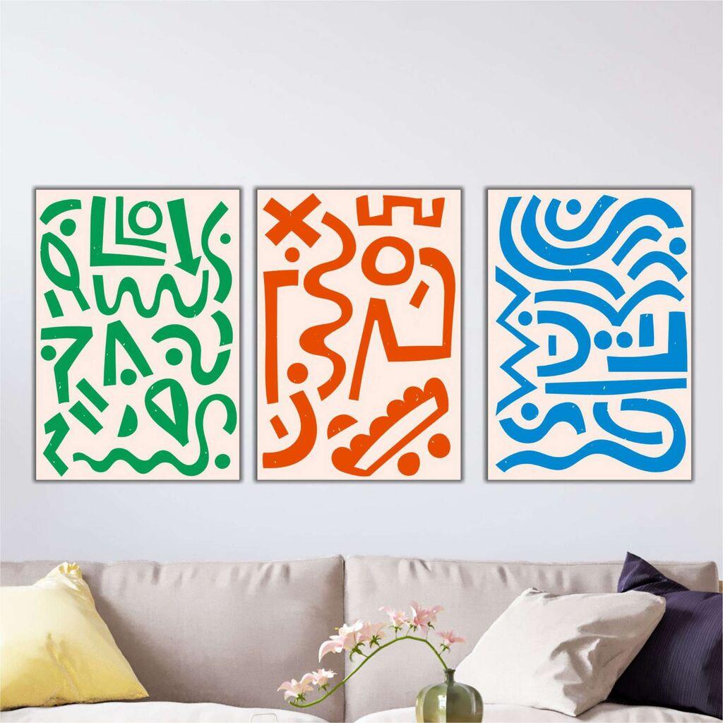 Wallity Picture Mdf-00102, 40x90 см, 3 дела