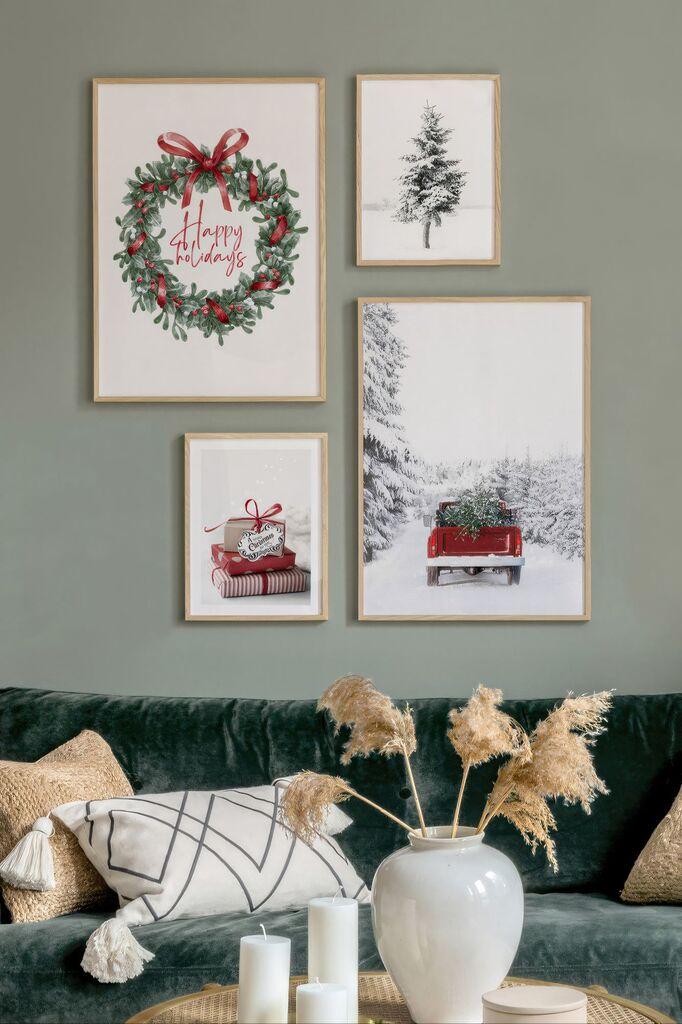 Врамена слика Wallity Nwyearmdl4, 33x48 см, 4 дела