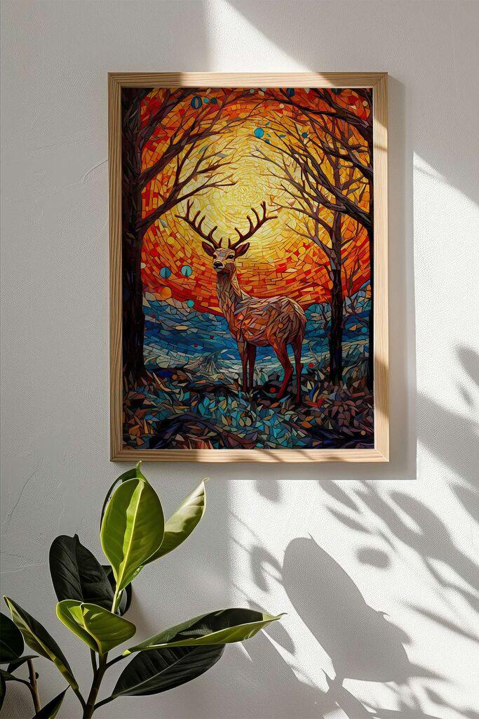 Слика во рамка Wallity Mscartmdl4, 33x48 см