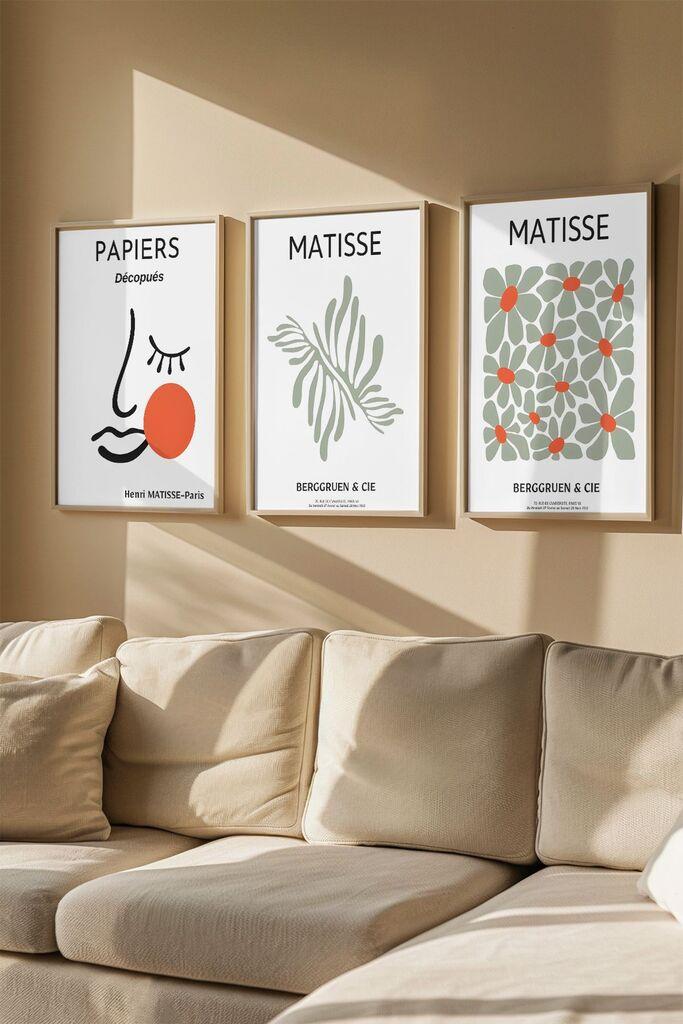 Слика во рамка Wallity Artvmodel18, 33x48 см, 3 дела