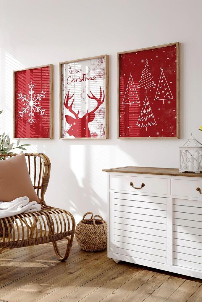 Врамена слика Wallity Nwyearmdl17, 33x48 см, 3 дела