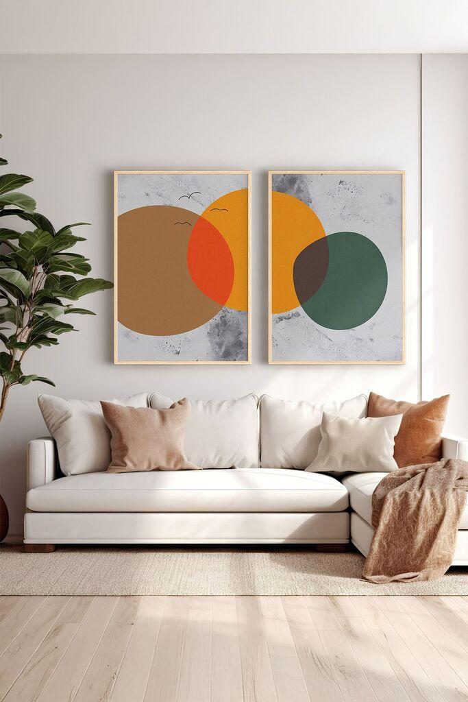 Wallity врамена слика Ersy2Limodel8, 33x48 см, 2 дела