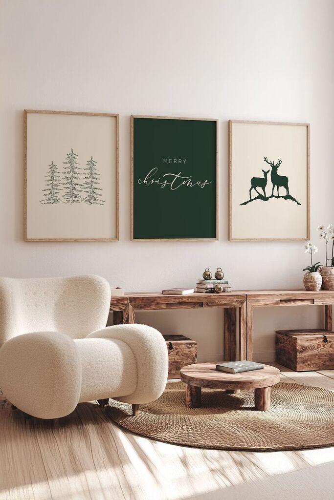 Врамена слика Wallity Nwyearmdl13, 33x48 см, 3 дела