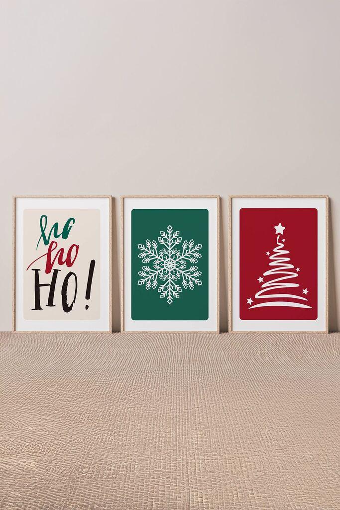 Врамена слика Wallity Nwyearmdl14, 33x48 см, 3 дела