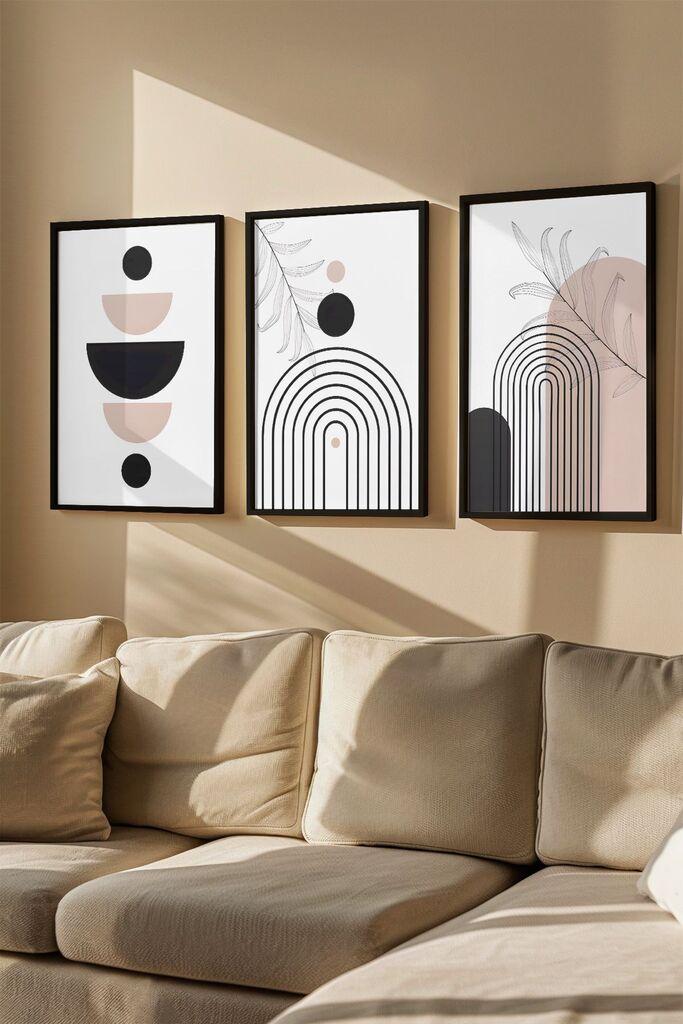 Слика во рамка Wallity Artvmodel12, 33x48 см, 3 дела